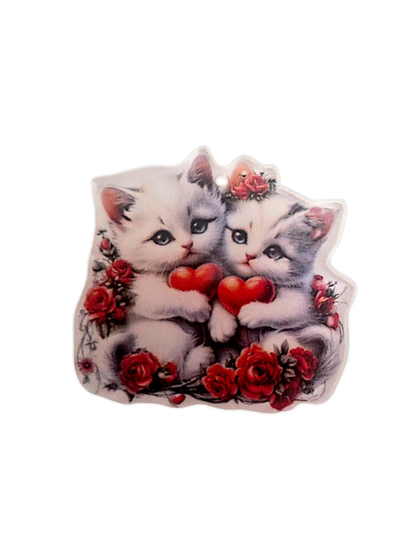 Cute Valentine kittys clip