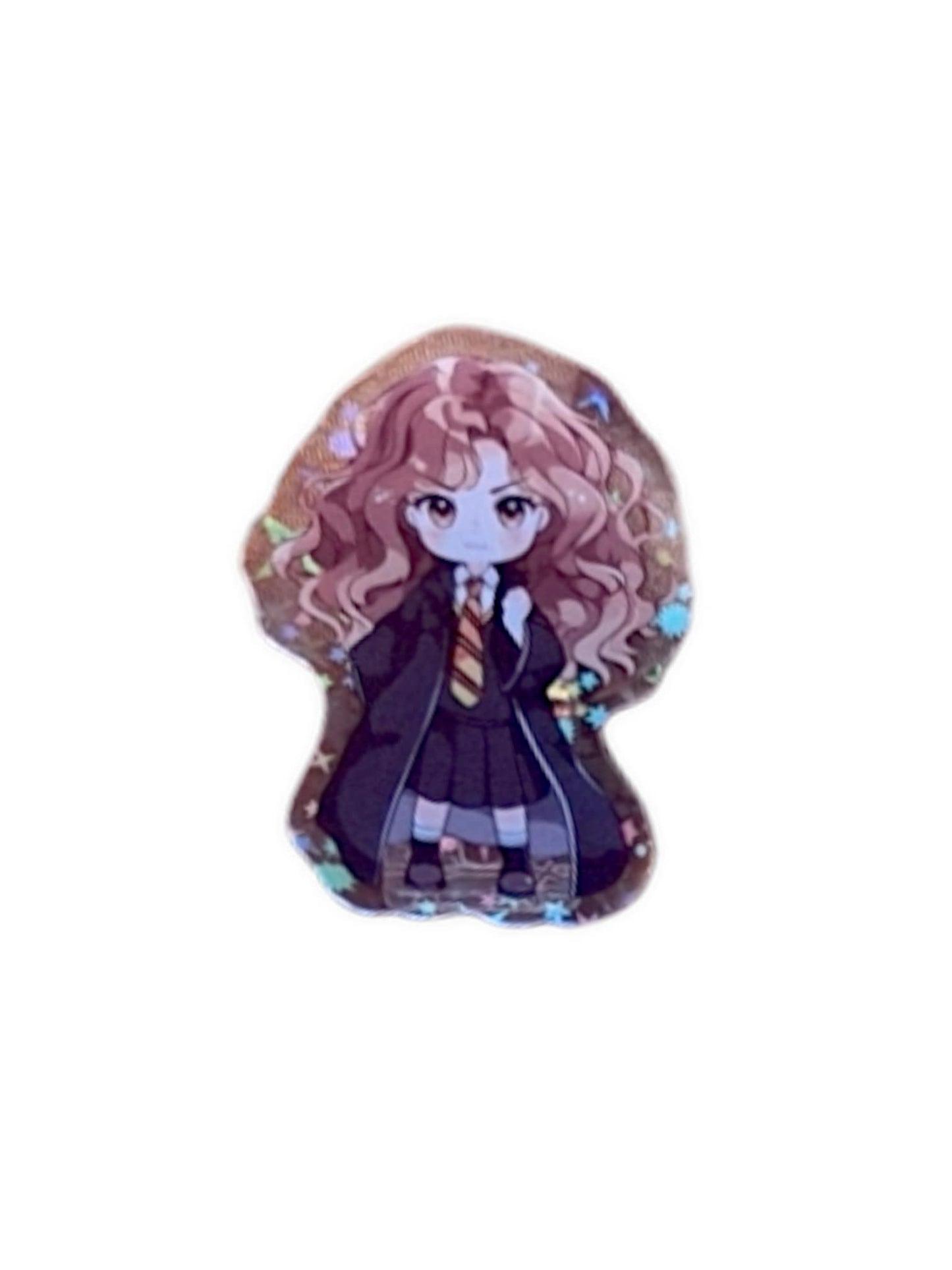 Girl character acrylic clip