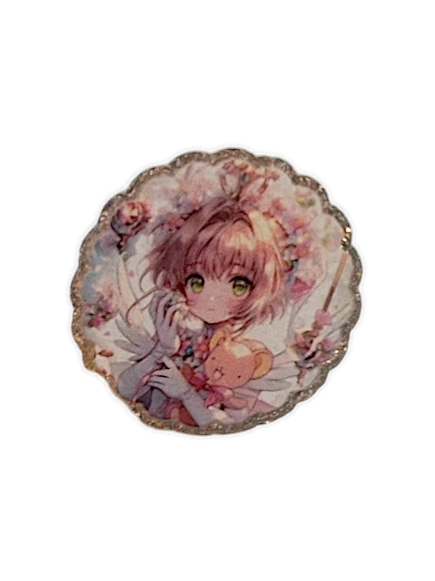 Cute anime girl acrylic clip