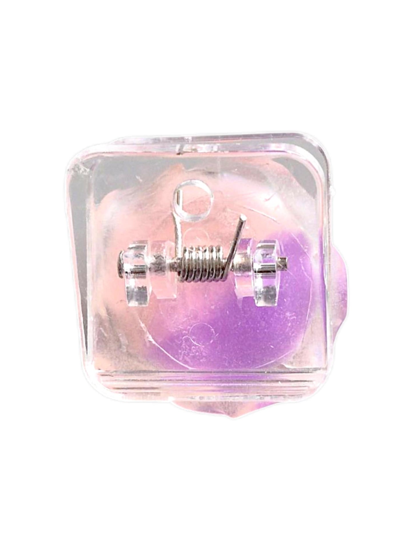 Pink & purple rose clip