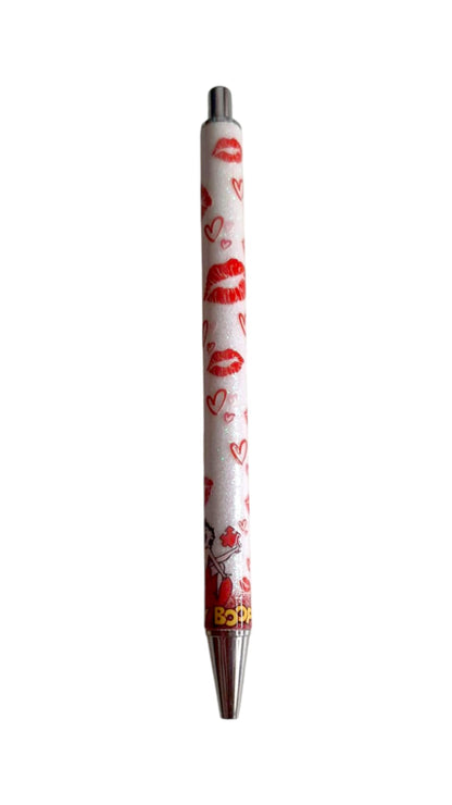 Kiss glitter pen