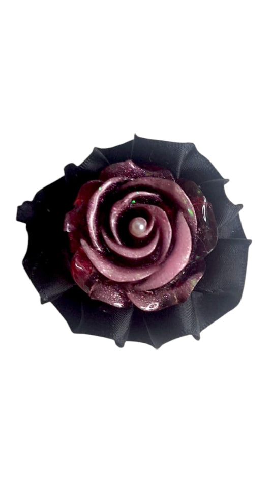 Pop socket rose & dentelle noir
