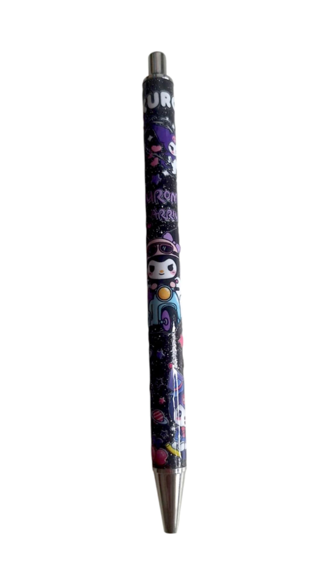 Cute black glitter pen