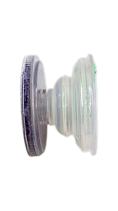 Pop socket sourire & étoiles violettes