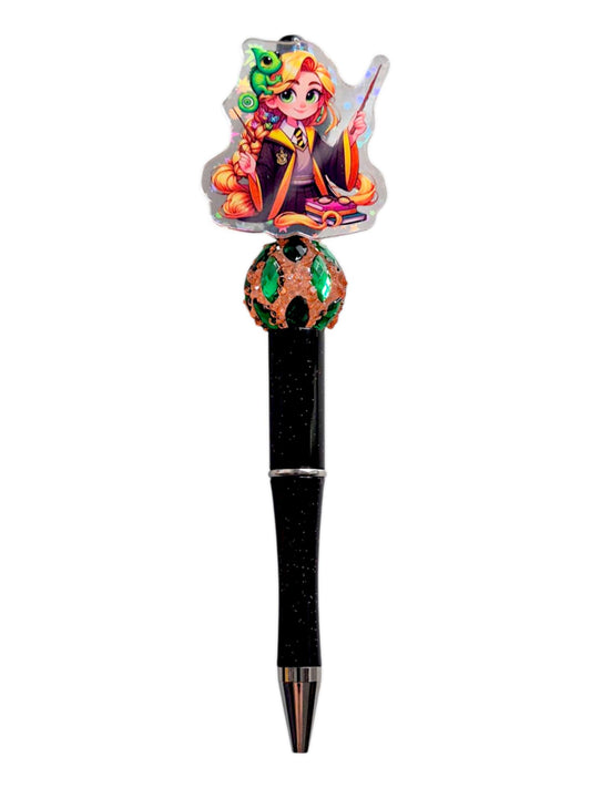 Witch character beads pen