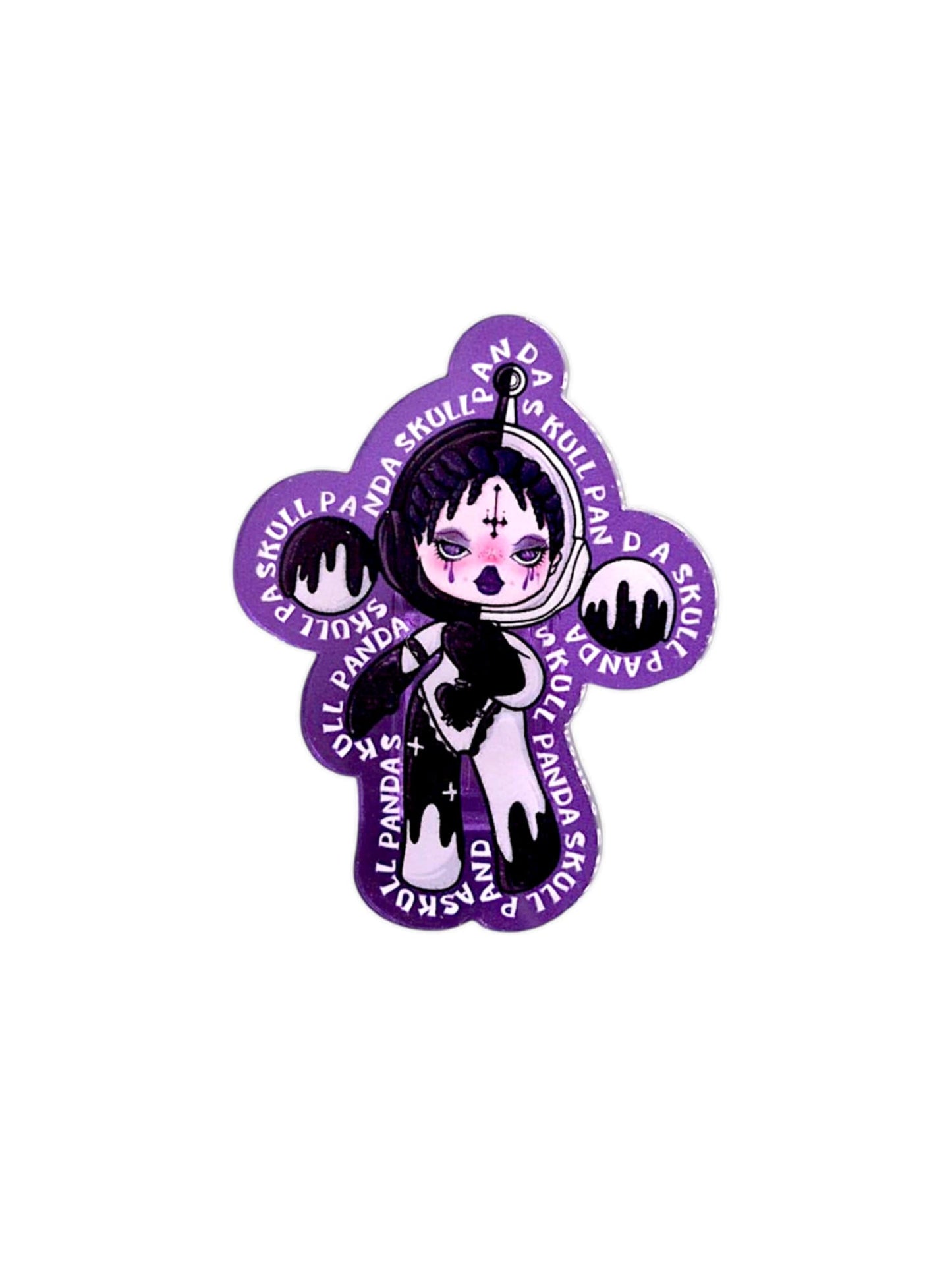Cool girl character acrylic clip