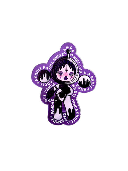 Cool girl character acrylic clip