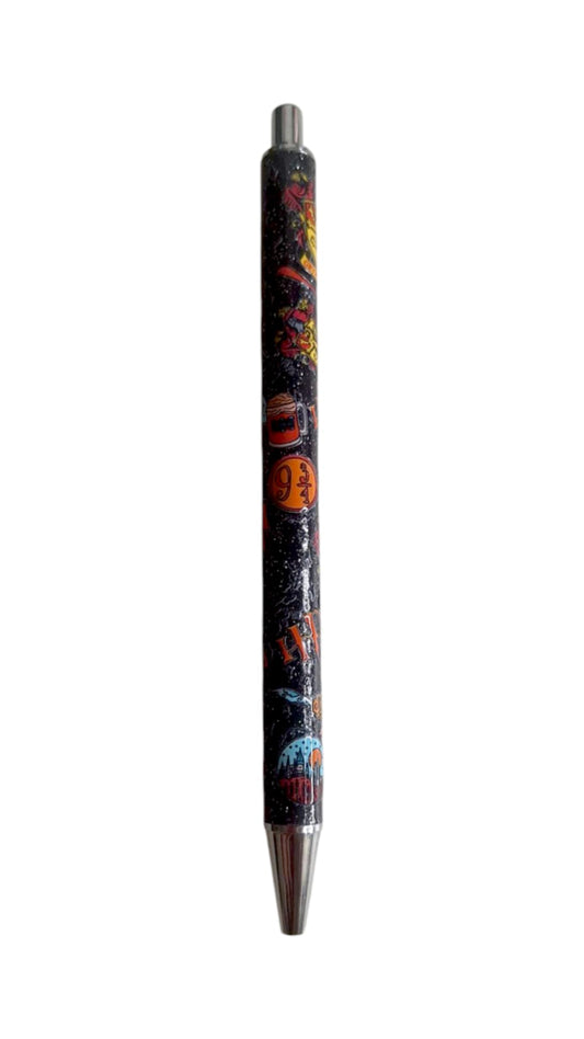 Stylo à paillettes noir