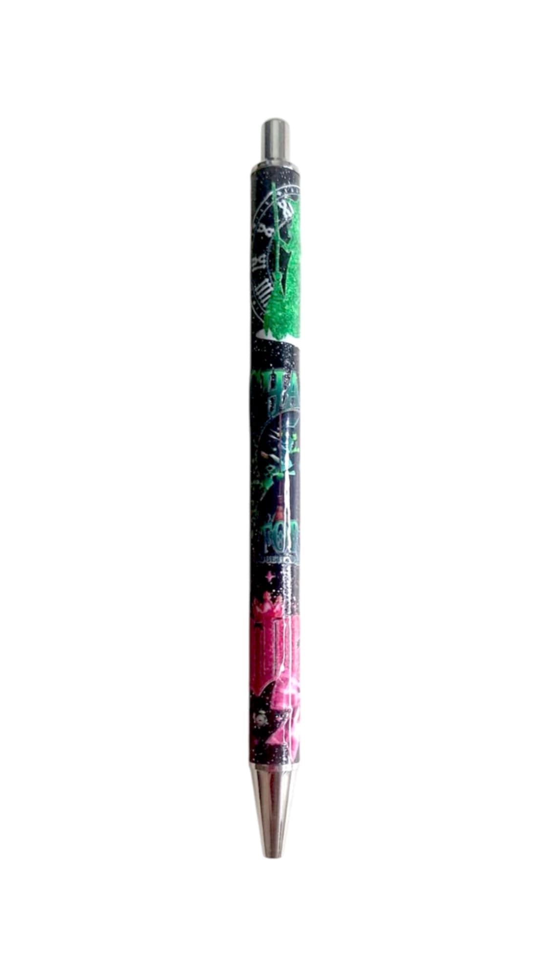 Black glitter pen