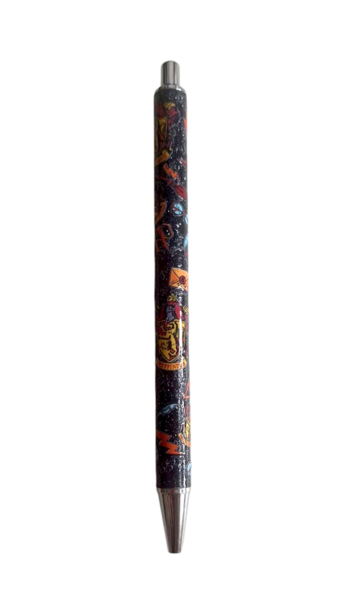 Black glitter pen