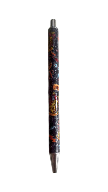Black glitter pen