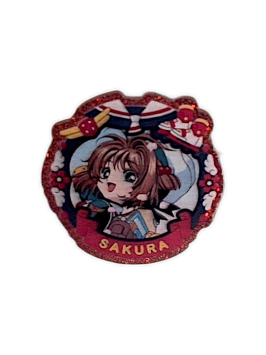 Pince à papier en  acrylique de personnage d'anime fille mignonne