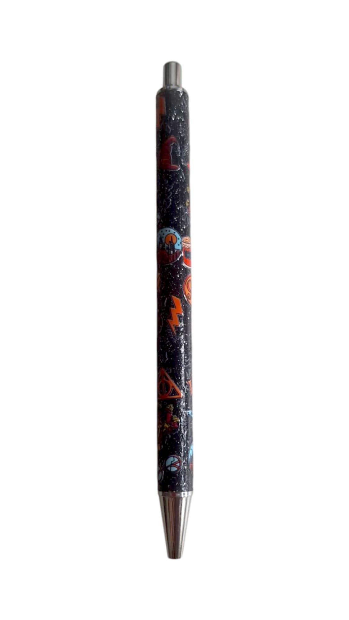 Black glitter pen
