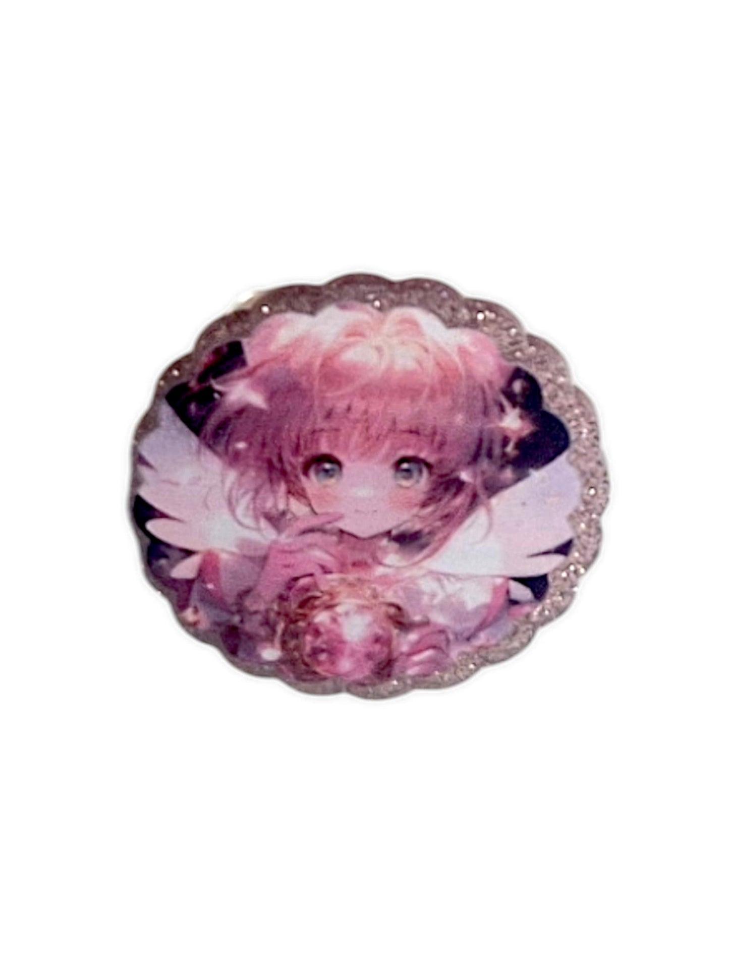 Pince à papier en acrylique représentant une jolie fille